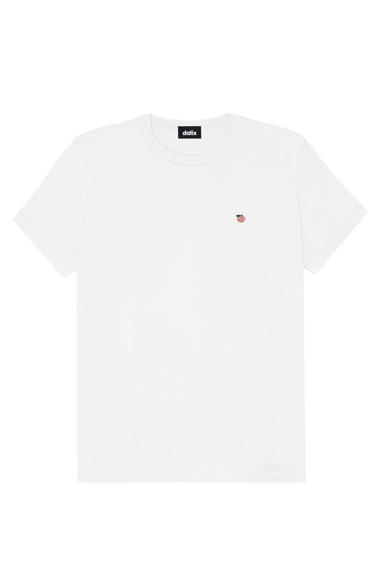 Womens Lil Peach Jersey Tee, Alternate, color, White