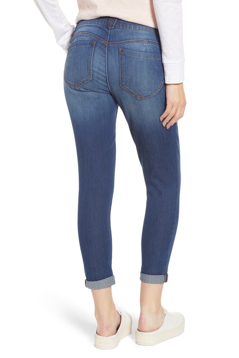 Ab-Solution Ankle Skimmer Jeans (Nordstrom Exclusive), Alternate, color, BLUE