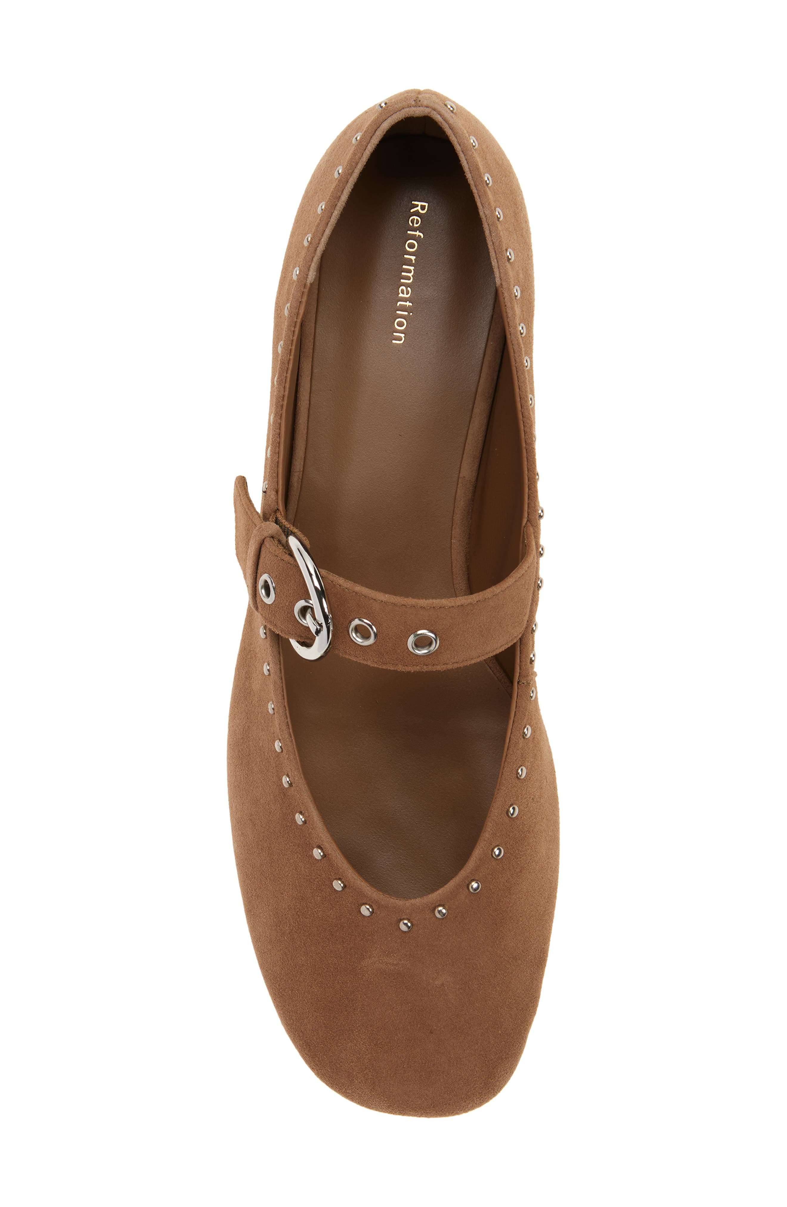 Bethany Ballet Flat, Alternate, color, FARRO SUEDE STUDS