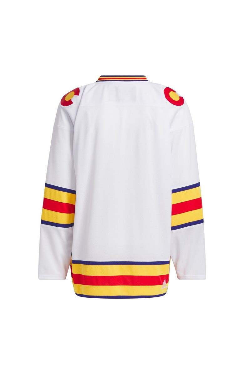 adidas Men's adidas White CO Rockies Team Classic Jersey, Alternate, color,