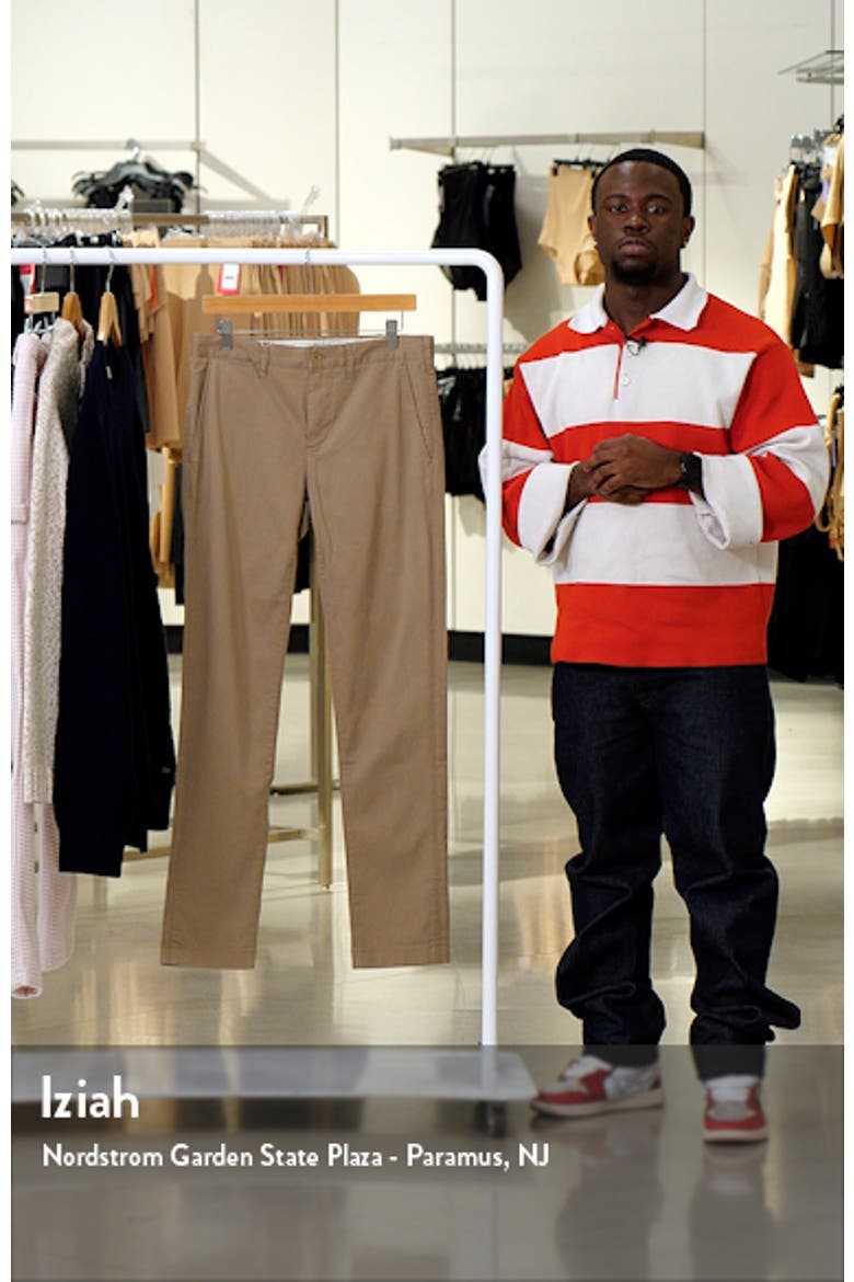 Slim Fit Stretch Cotton Chinos video