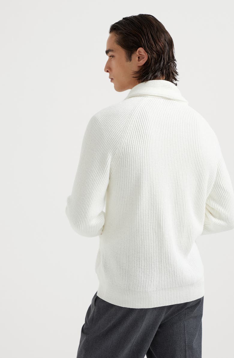 Brunello Cucinelli Malfilé cotton cardigan, Alternate, color, 