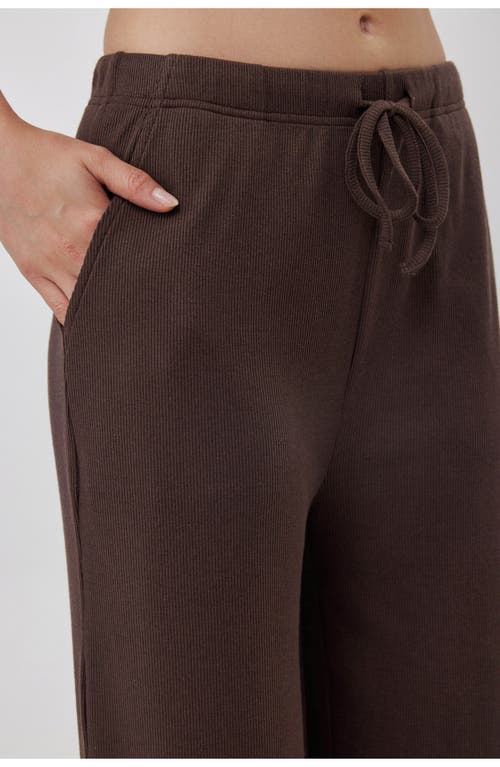 Gottex Beach Life Sandy Days Loungewear Wide Leg Bottoms In Brown