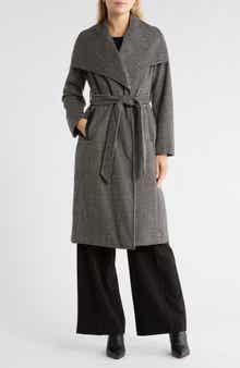 Michael Kors Wool Blend Longline Wrap Coat
