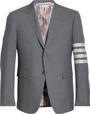 Thom Browne 4 Bar Mélange Wool Sport Coat