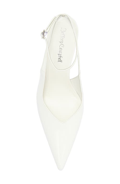Jeffrey Campbell Executive Ankle Strap Pointed Toe Slingback Pump