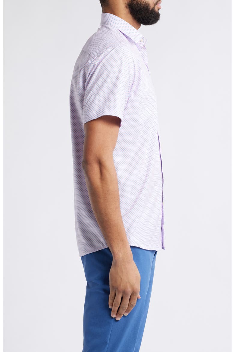 Hudson Performance Button-Up Shirt, Alternate, color, PALMER PINK