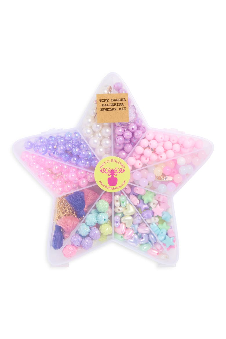 Kids' Tiny Dancer Ballet DIY Beading Kit, Main, color, GOLD/ PINK