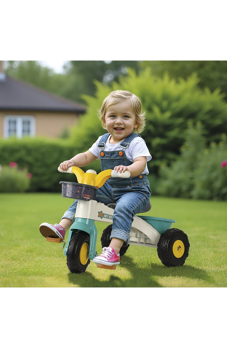 Dolu My First Trike White, Green, Yellow Ages 2+, Alternate, color, Multicolored