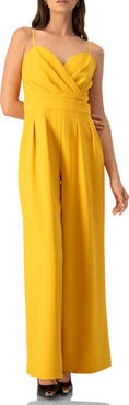 IVONNE Wide-Leg Yellow Jumpsuit