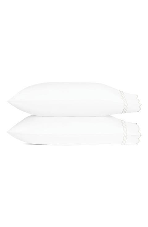 Classic Chain Scallop Set of 2 Pillowcases