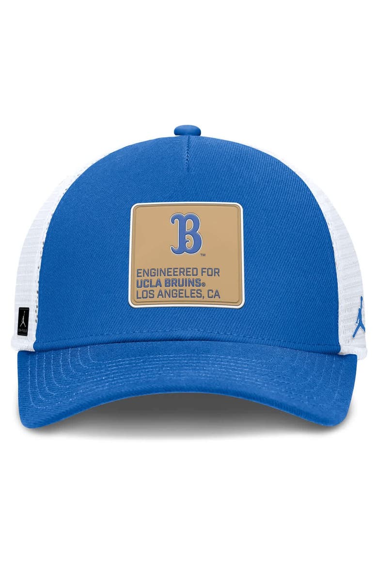 Men's Jordan Brand  Blue/White UCLA Bruins 2025 On-Field Rise Engineered Trucker Adjustable Hat, Alternate, color, Blue