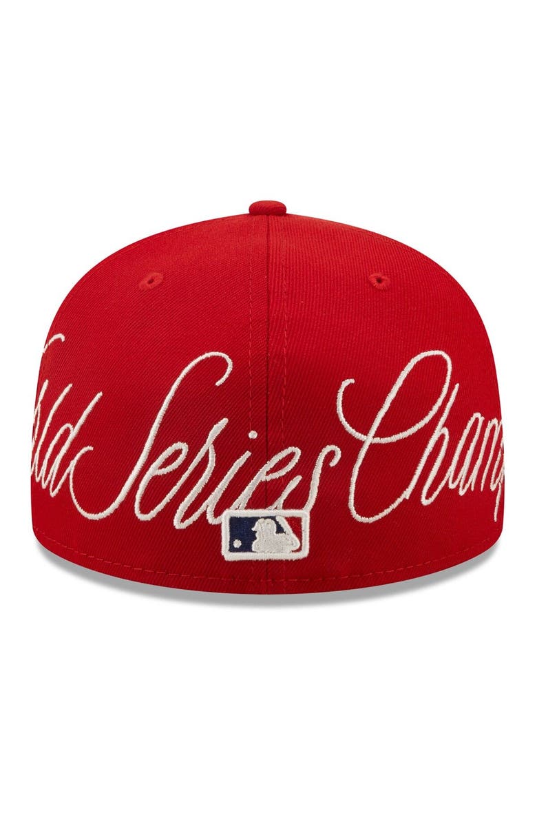 New Era Men's New Era Red Washington Nationals Historic World Series Champions 59FIFTY Fitted Hat, Alternate, color, 