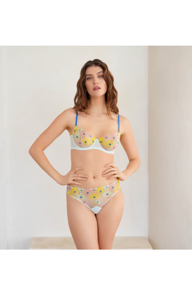 Huit Dance des fleurs Underwire Bra, Alternate, color, Mint