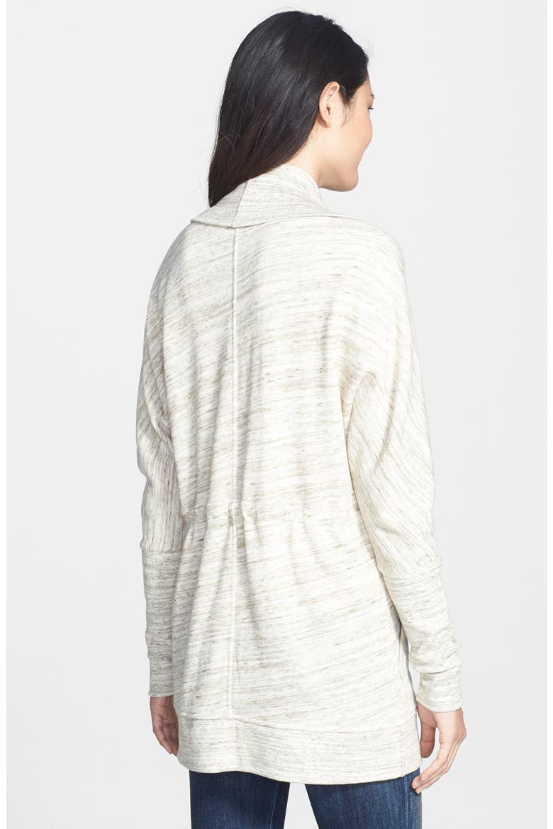 Oversize Collar French Terry Jacket, Alternate, color, NEUTRAL STREAKY PATTERN