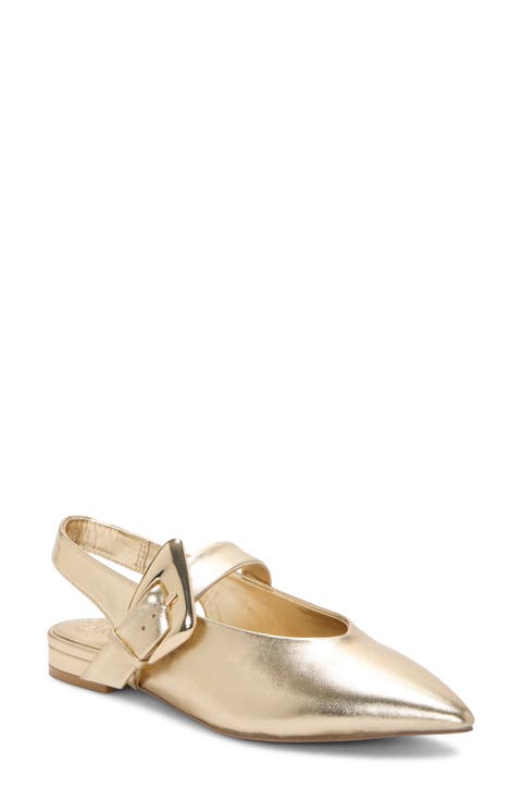 Amoret Pointed Toe Slingback Flat (Women)