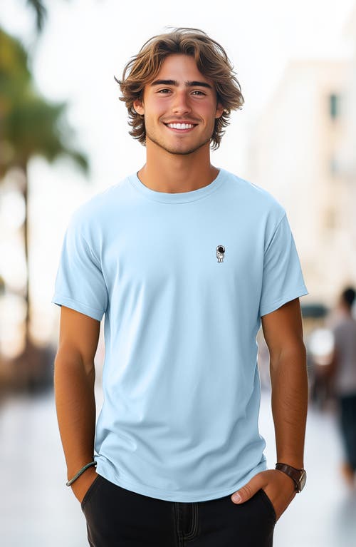 Dalix Astronaut Tee In Baby Blue