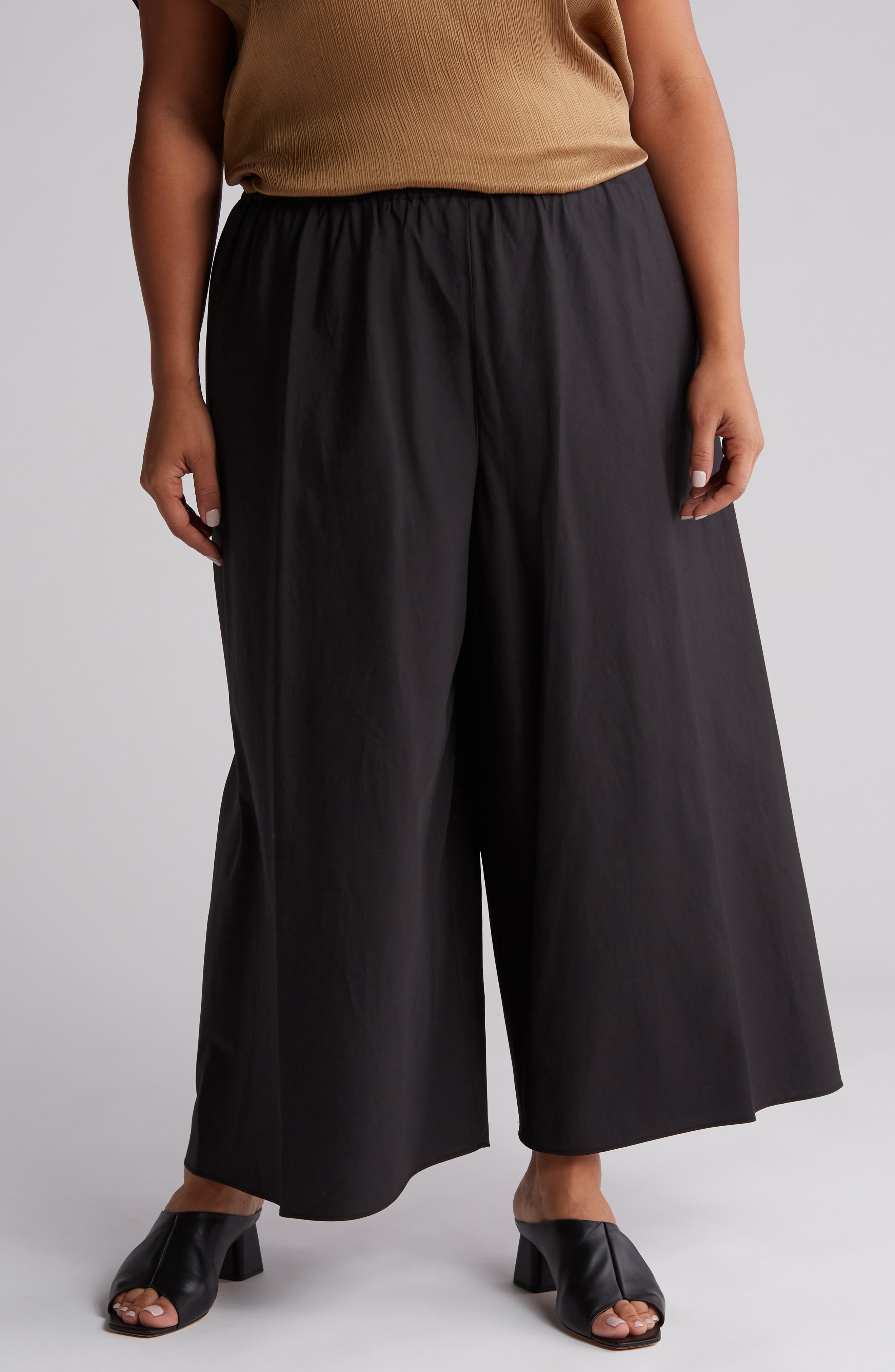 Vince Poplin Bias Cotton Culottes