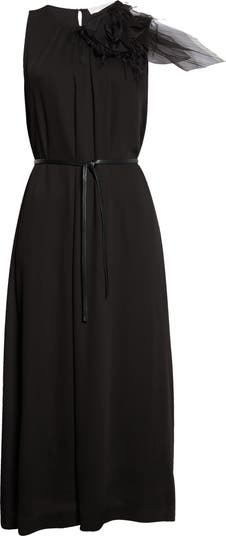 ワンピース FABIANA FILIPPI Fabiana Filippi Viscose Midi Dress Fabiana Filippi Black Viscose Midi Dress | ShopSimon