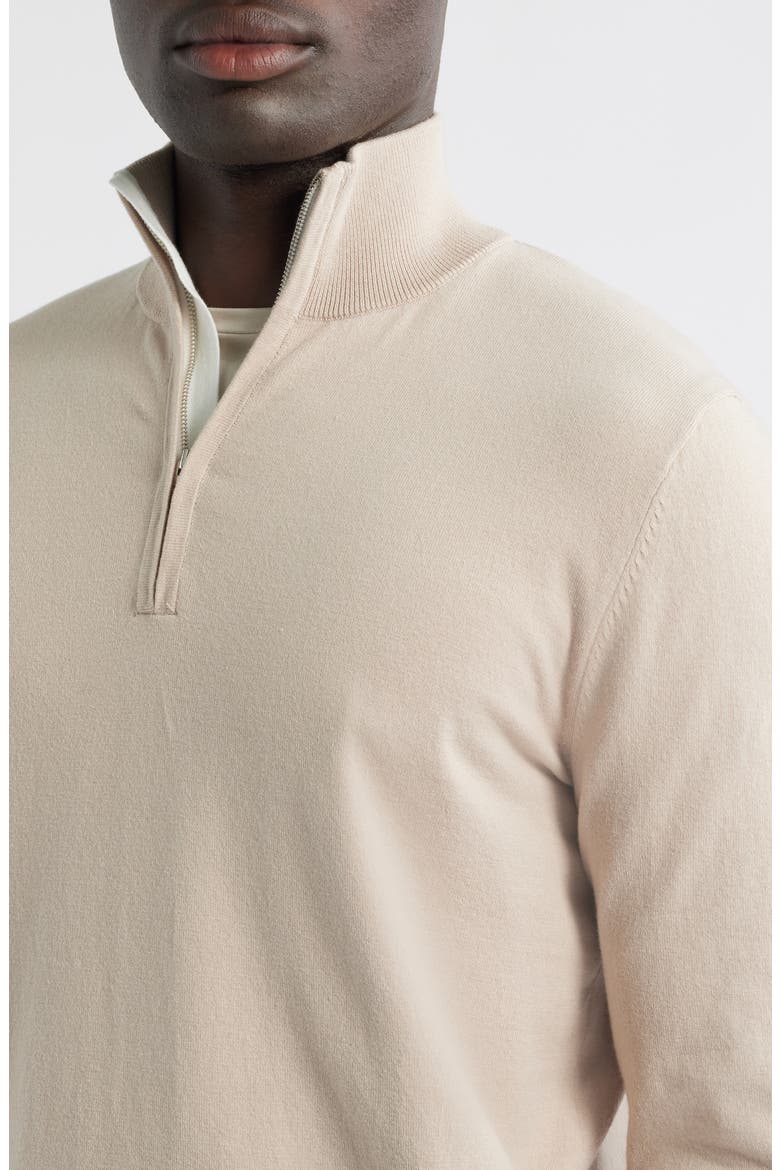Swinley Quarter Zip Sweater, Alternate, color, OATMEAL