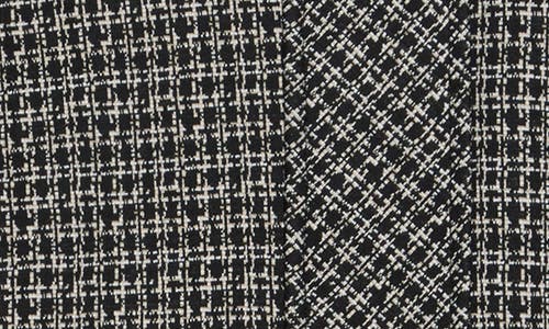 Liverpool Collarless Zip Up Tweed Jacket In Multi