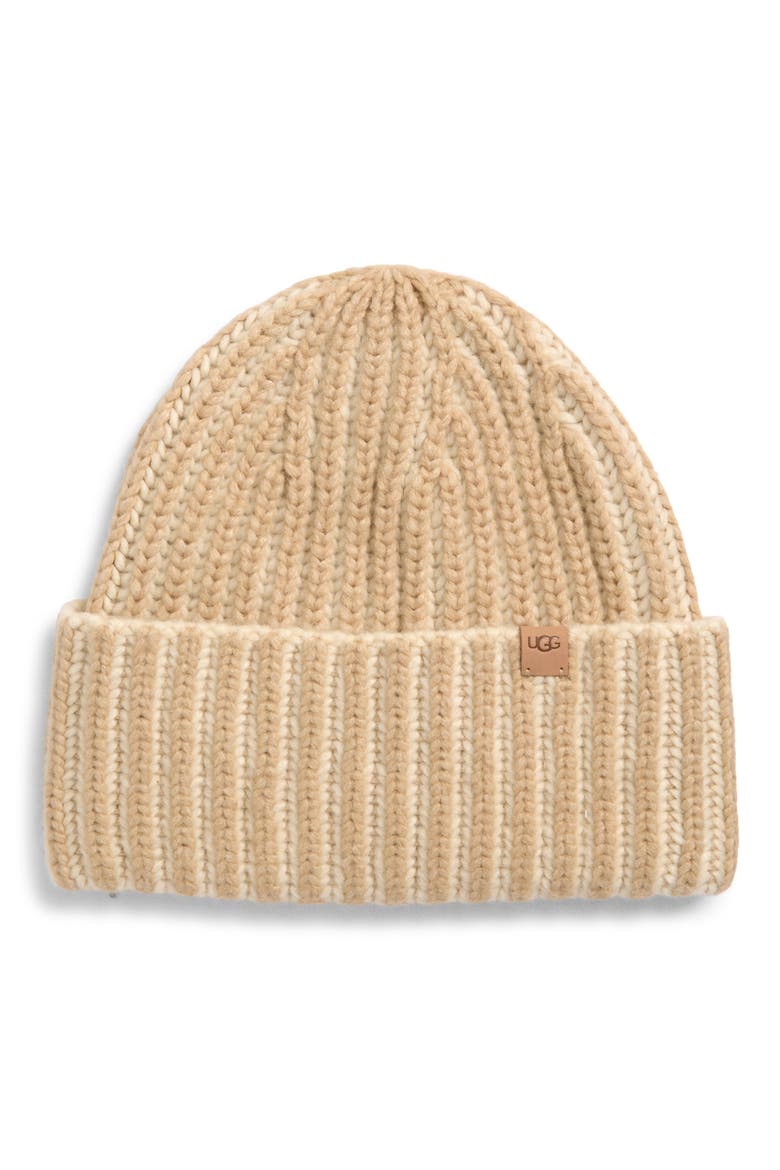 Chunky Plaited Beanie, Main, color, CREAM MULTI