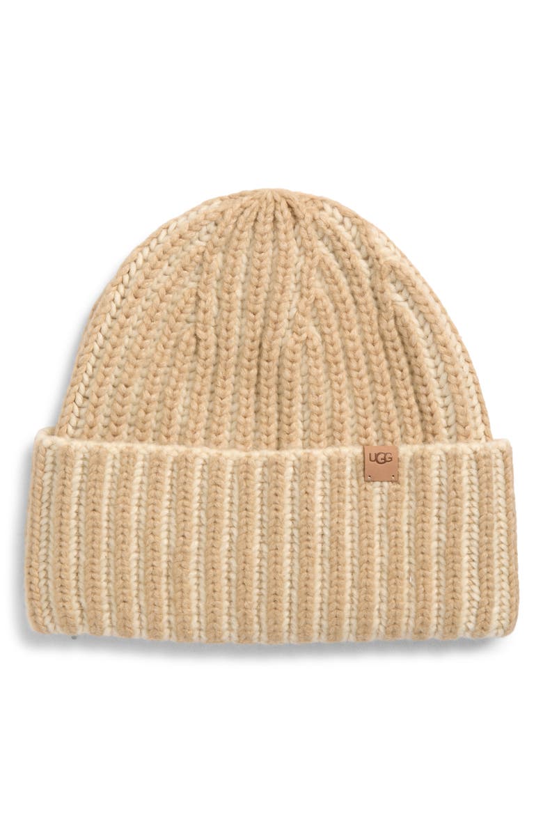 UGG<sup>®</sup> Chunky Plaited Beanie, Main, color, Cream Multi