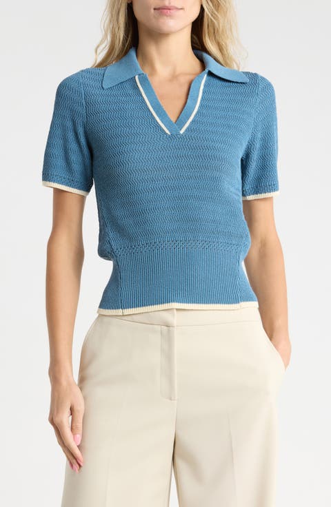 Costi Short Sleeve Polo Sweater