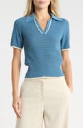 rag & bone Costi Short Sleeve Polo Sweater