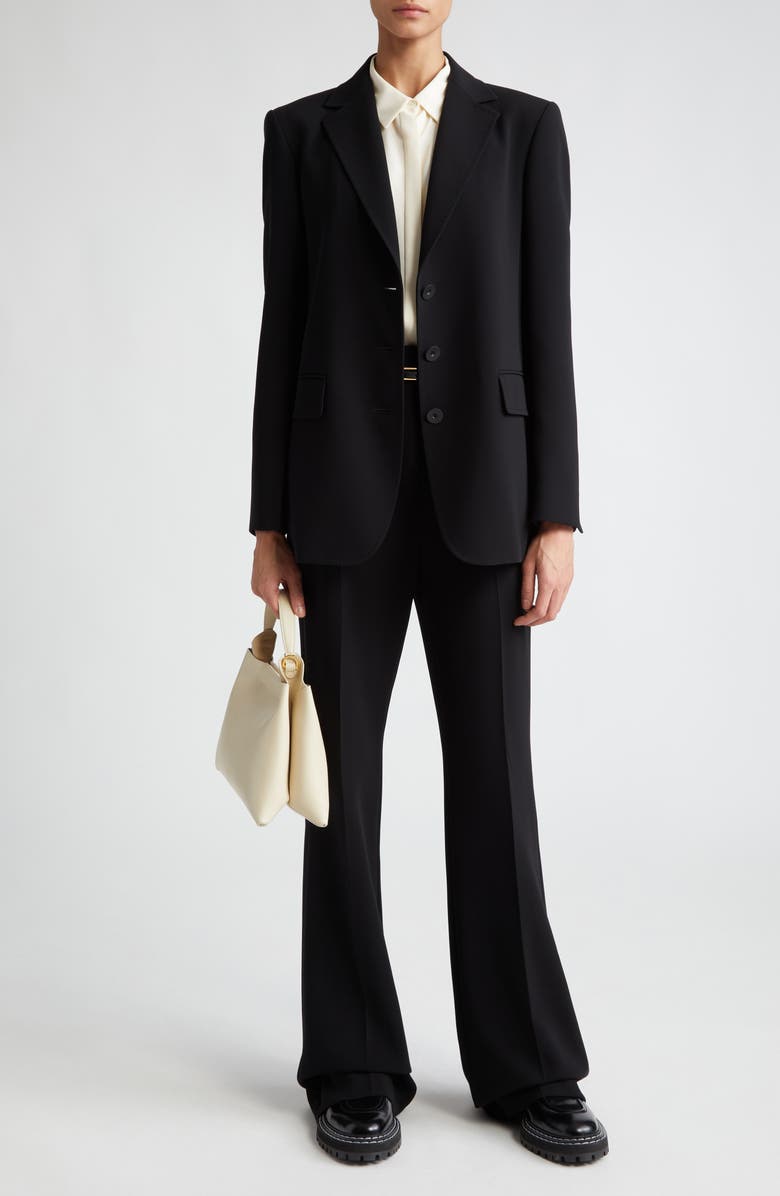 Max Mara Studio Terni Single Breasted Crepe Blazer, Alternate, color, 