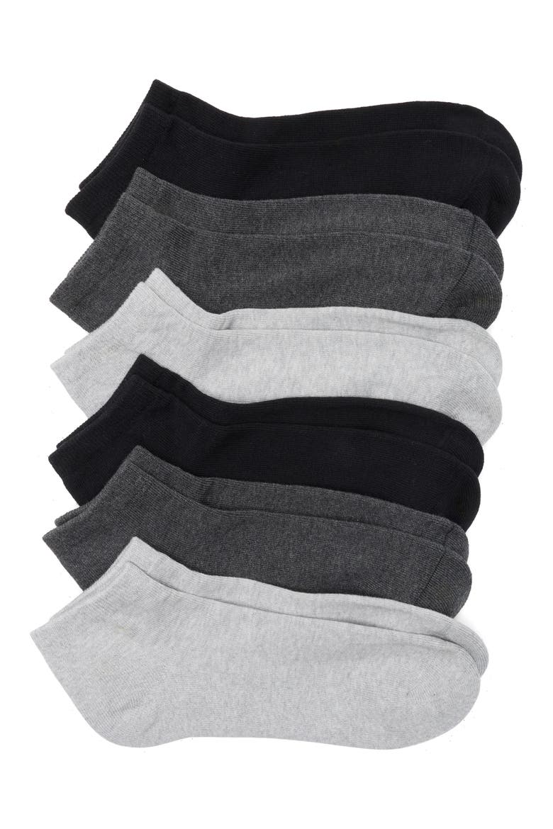 6-Pack Low Cut Socks, Main, color, NEUTRAL GRAY COMBO