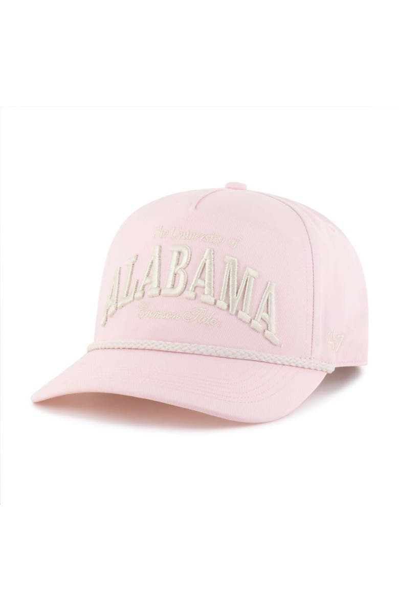 '47 Men's '47  Pink Alabama Crimson Tide Gelato Hitch Adjustable Hat, Main, color, Pink