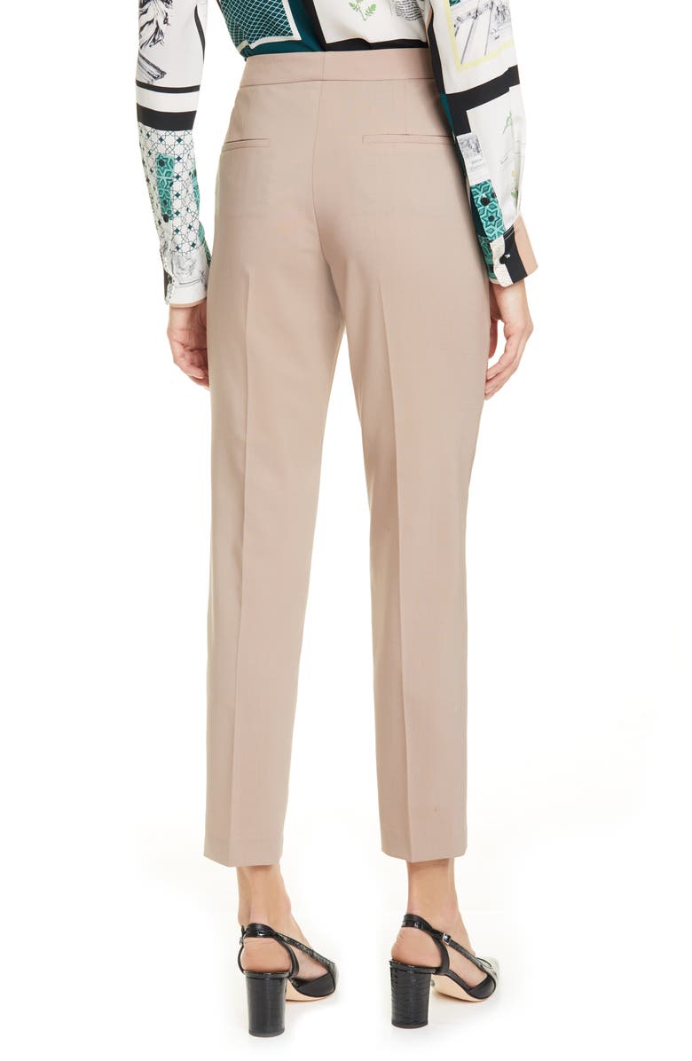 Judith & Charles Clive Ankle Stretch Wool Trousers, Alternate, color,