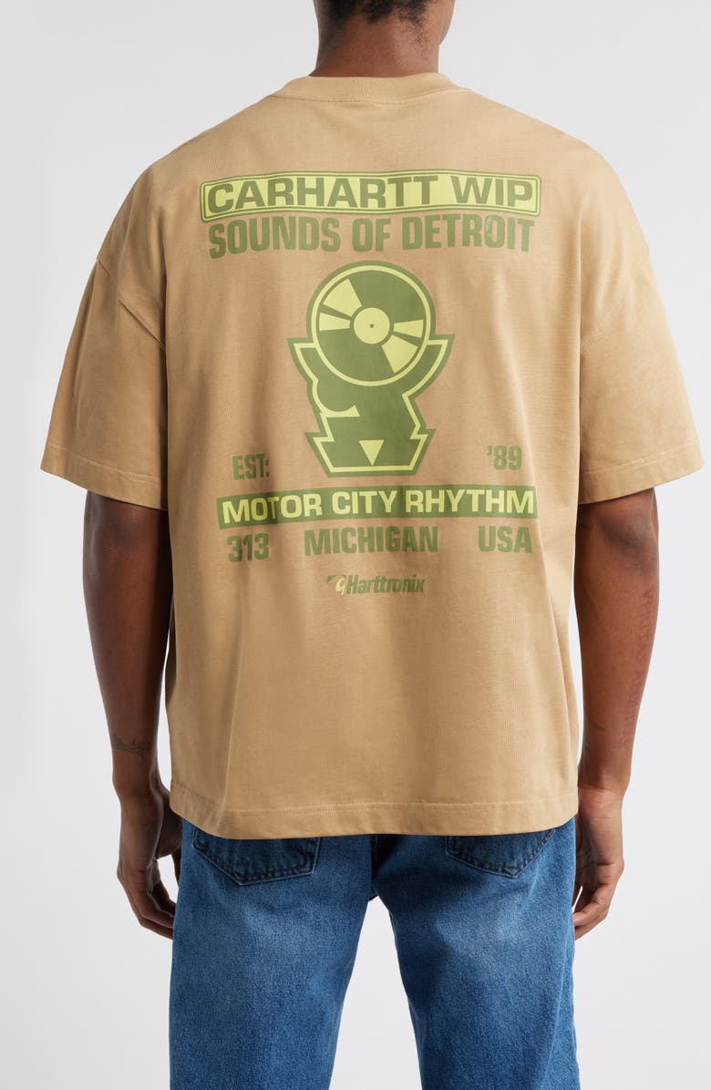 Carhartt Work In Progress Harttronix Oversize Organic Cotton Graphic T-Shirt, Alternate, color,