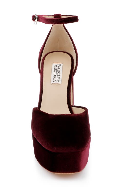 Badgley Mischka Collection Jayda Ankle Strap Platform Pump