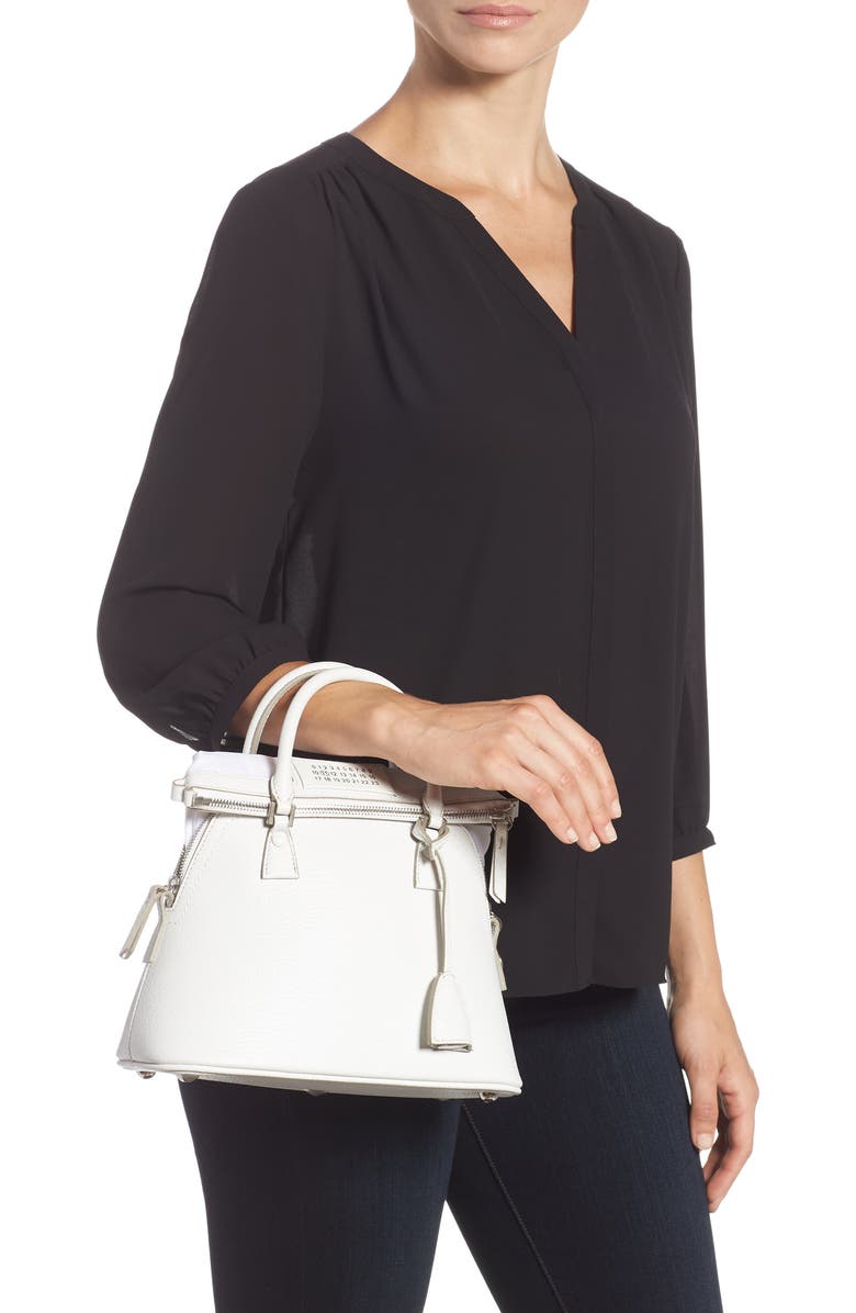 Maison Margiela Small 5AC Calfskin Leather Handbag, Alternate, color,