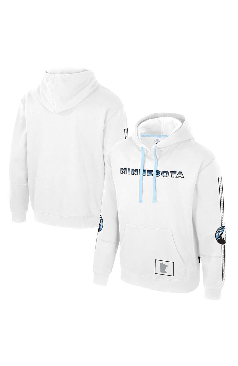 Stadium Essentials Unisex Stadium Essentials White Minnesota Timberwolves 2024/25 City Edition Star Pullover Hoodie, Alternate, color,