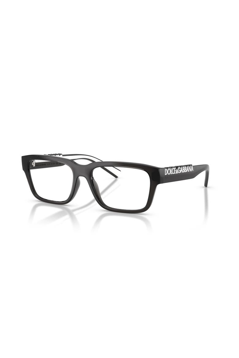 55mm Rectangle optical glasses, Main, color, Grey