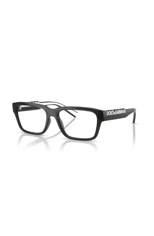 Dolce & Gabbana Dolce&gabbana 53mm Rectangle Optical Glasses In Brown