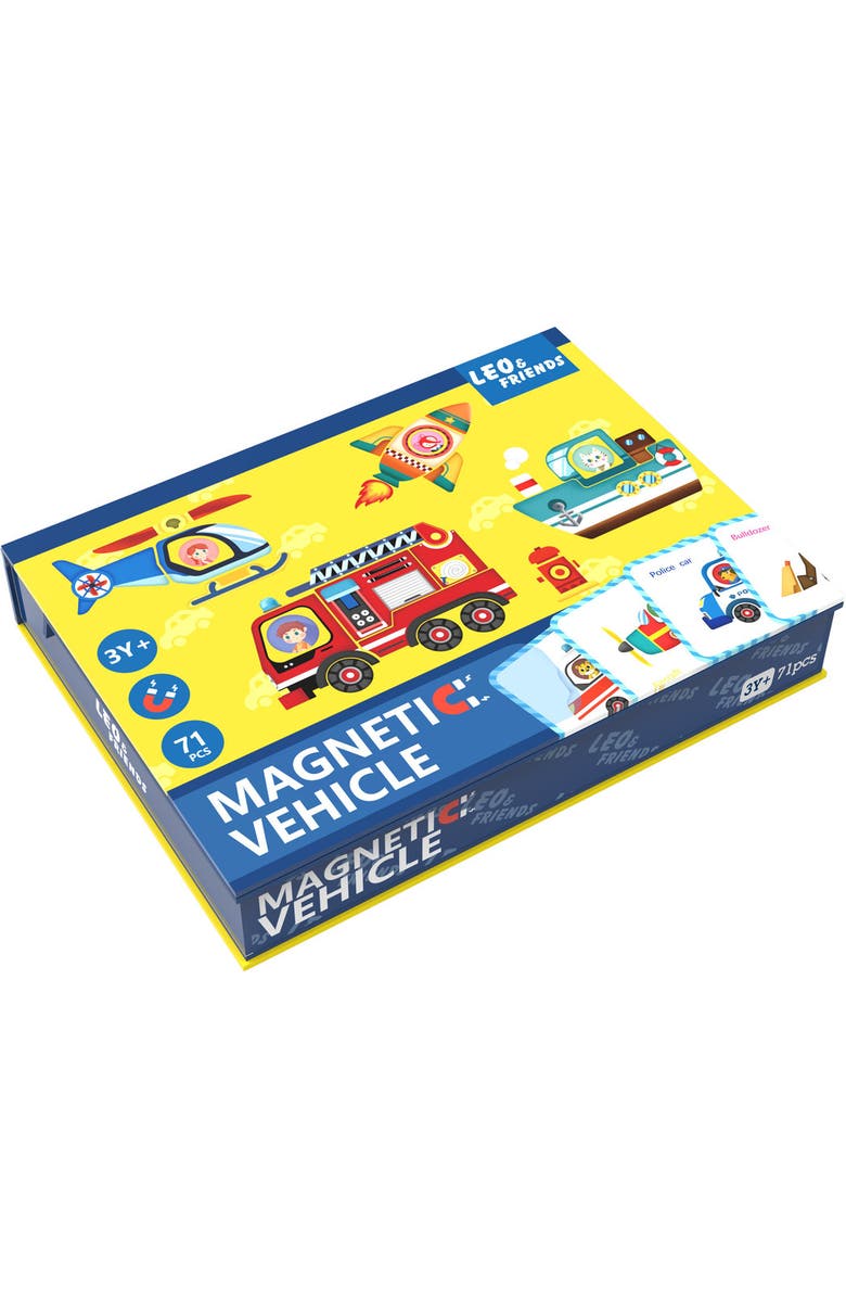 Leo & Friends Transportation Playset, 71-Pieces, Made for Kids 3-Years-Old+, Alternate, color, Red