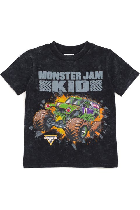 Grave Digger Short Sleeve Cotton Graphic T-Shirt