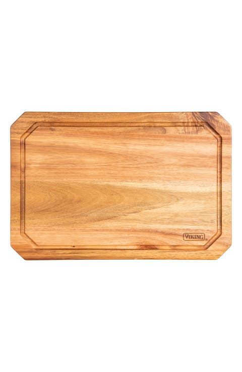 Acacia Wood Carving Board with Juice Groove