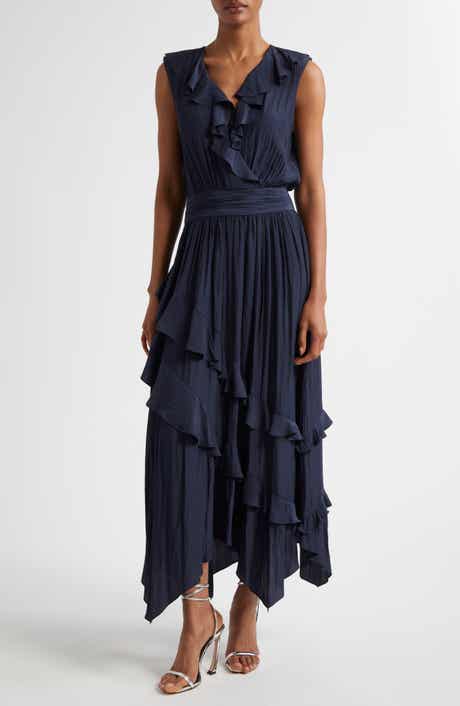 Ramy Brook Hadlee Ruffle Detail Sleeveless Dress