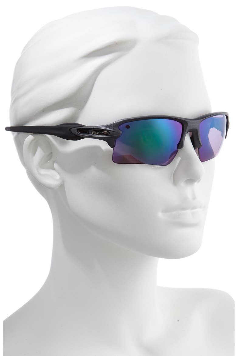 Flak 2.0 XL 59mm Polarized Sunglasses, Alternate, color, STEEL/ PRIZM ROAD JADE