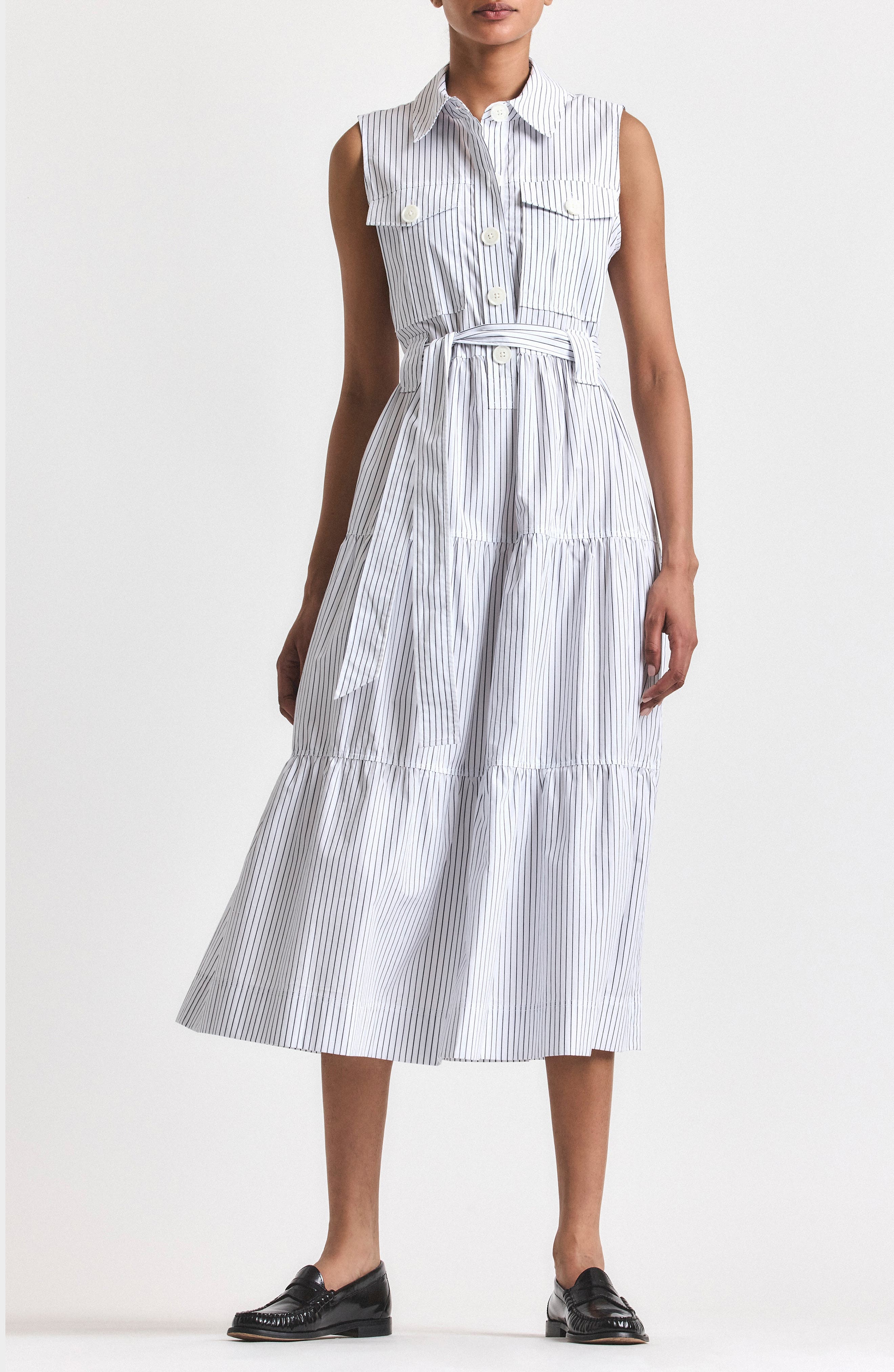 Derek Lam 10 Crosby Florence Sleeveless Shirtdress