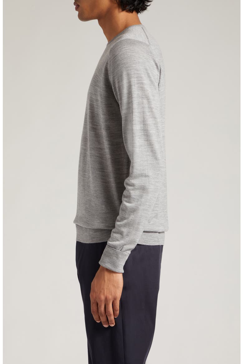 Marcus Virgin Wool Crewneck Sweater, Alternate, color, SILVER