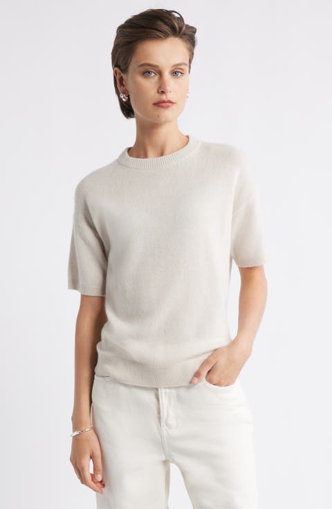 Short Sleeve Cashmere Sweater
