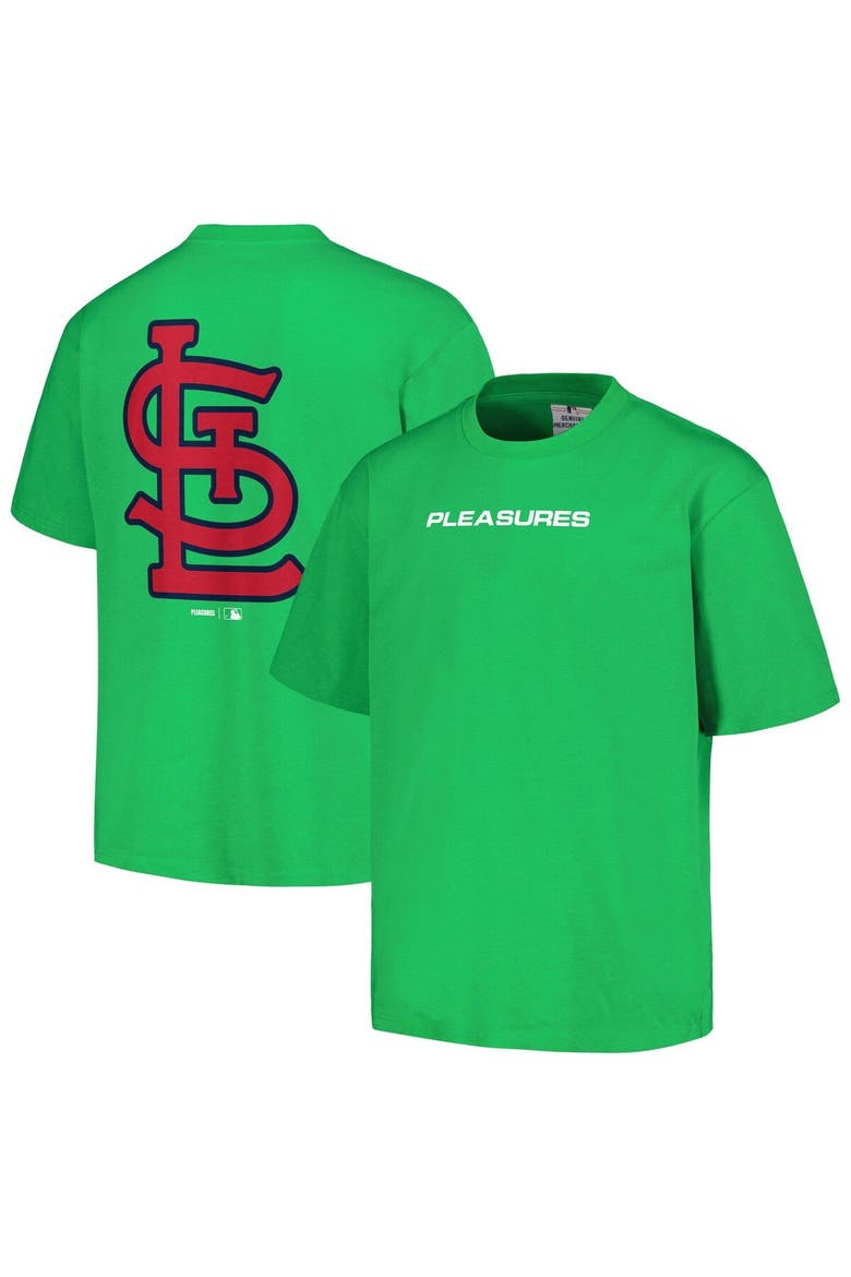 Men's PLEASURES  Green St. Louis Cardinals Ballpark T-Shirt, Main, color, Green