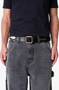 mnml Mojave Leather Studded Belt