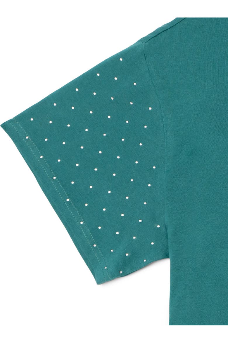 Cropped Drop Shoulder T-Shirt, Alternate, color, Ivy Green Elphaba